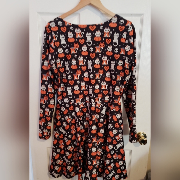 Blackmilk Meowlloween Long Sleeve Toastie Dress - Picture 3 of 8